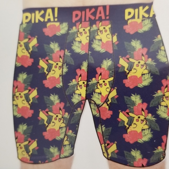 Top Drawer Underwear Socks Nwt Pikachu Mens Holiday Boxer